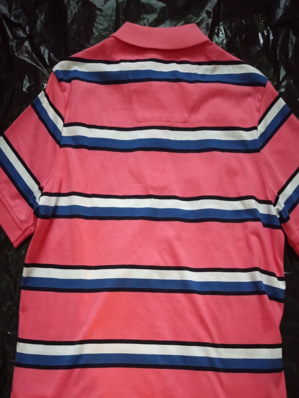 Nautica Striped Pink/Blue Soft Polo Short Sleeve Mens XS - Picture 5 of 5